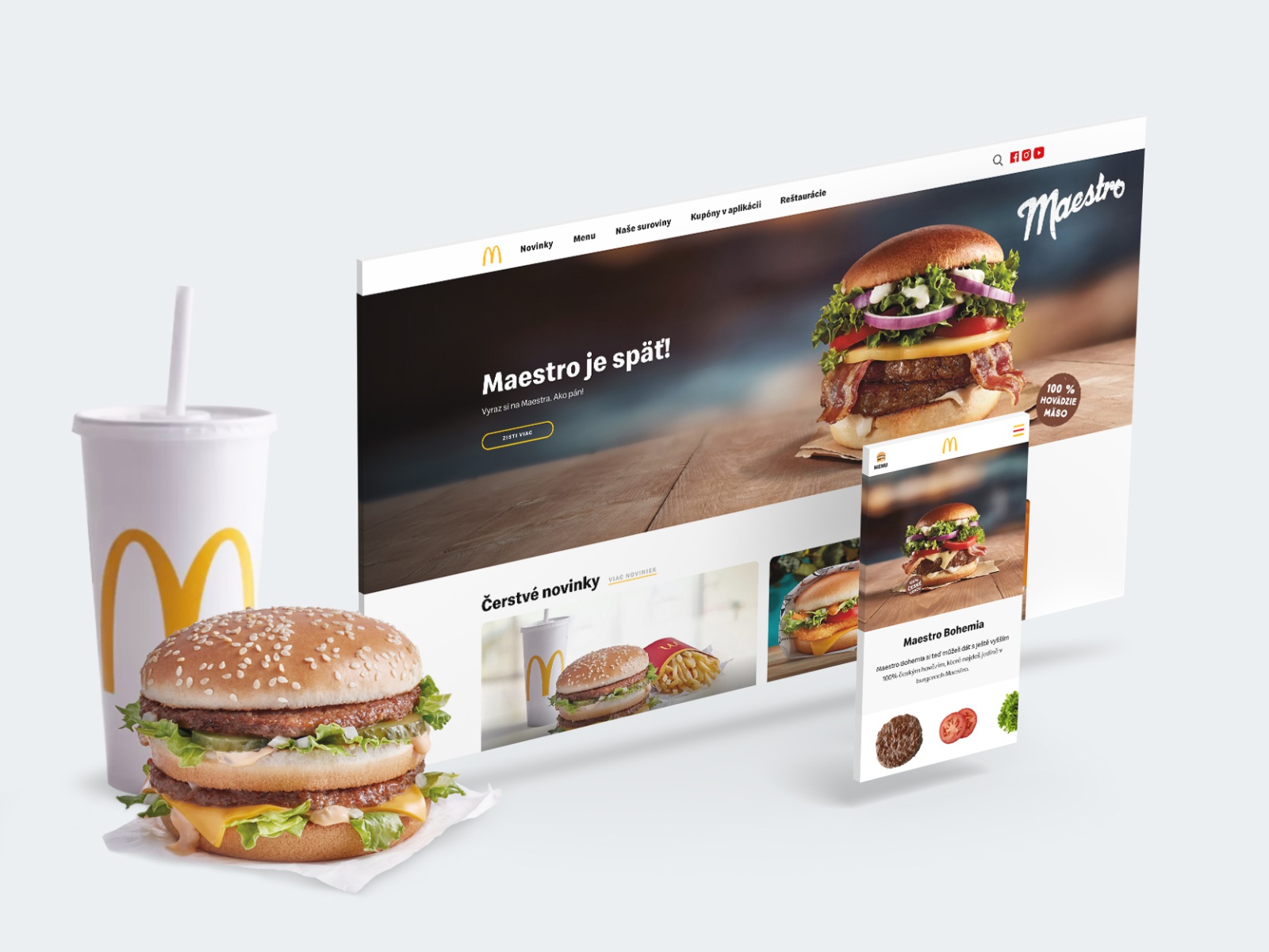 macdonalds website redesign hero